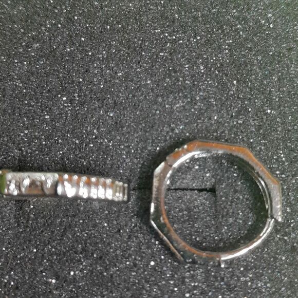 Small Silver Roman Numeral Huggie Earrings...New - Picture 1 of 6